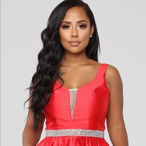 Red prom/ homecoming/ formal long dress